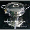 Stainless steel alcohol stove set/ hot pot with SS lid